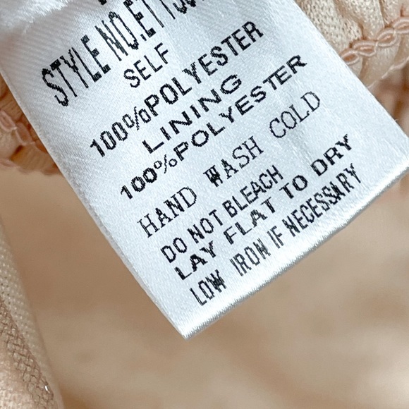 NWT Metallic Celestial Star Print Smocked Semi-Sheer Crop Blouse Top Boho Nude L - Picture 10 of 11